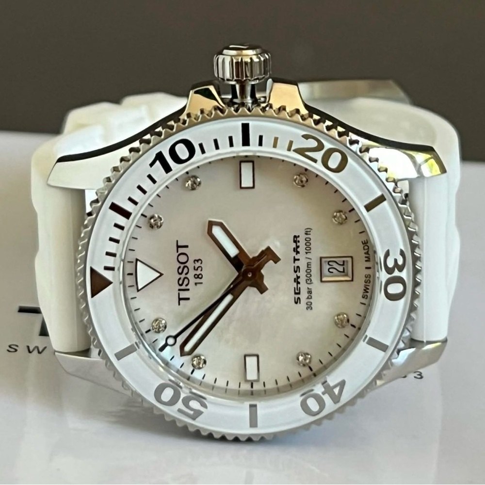 💰SOLD - T120.210.17.116.00 - Tissot Women’s Seastar 1000 36MM - Picture 6 of 13